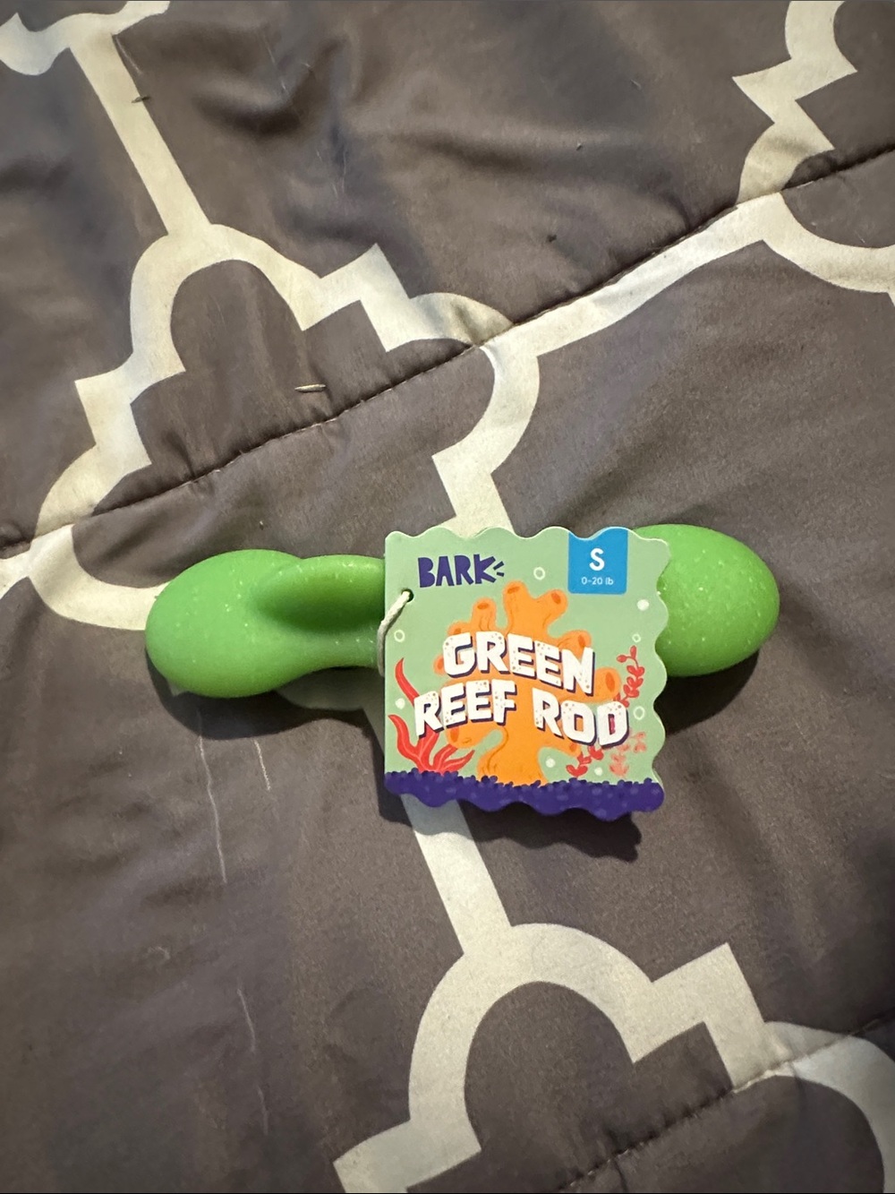Bark Green Reef Rod Dog Chew Toy - Green